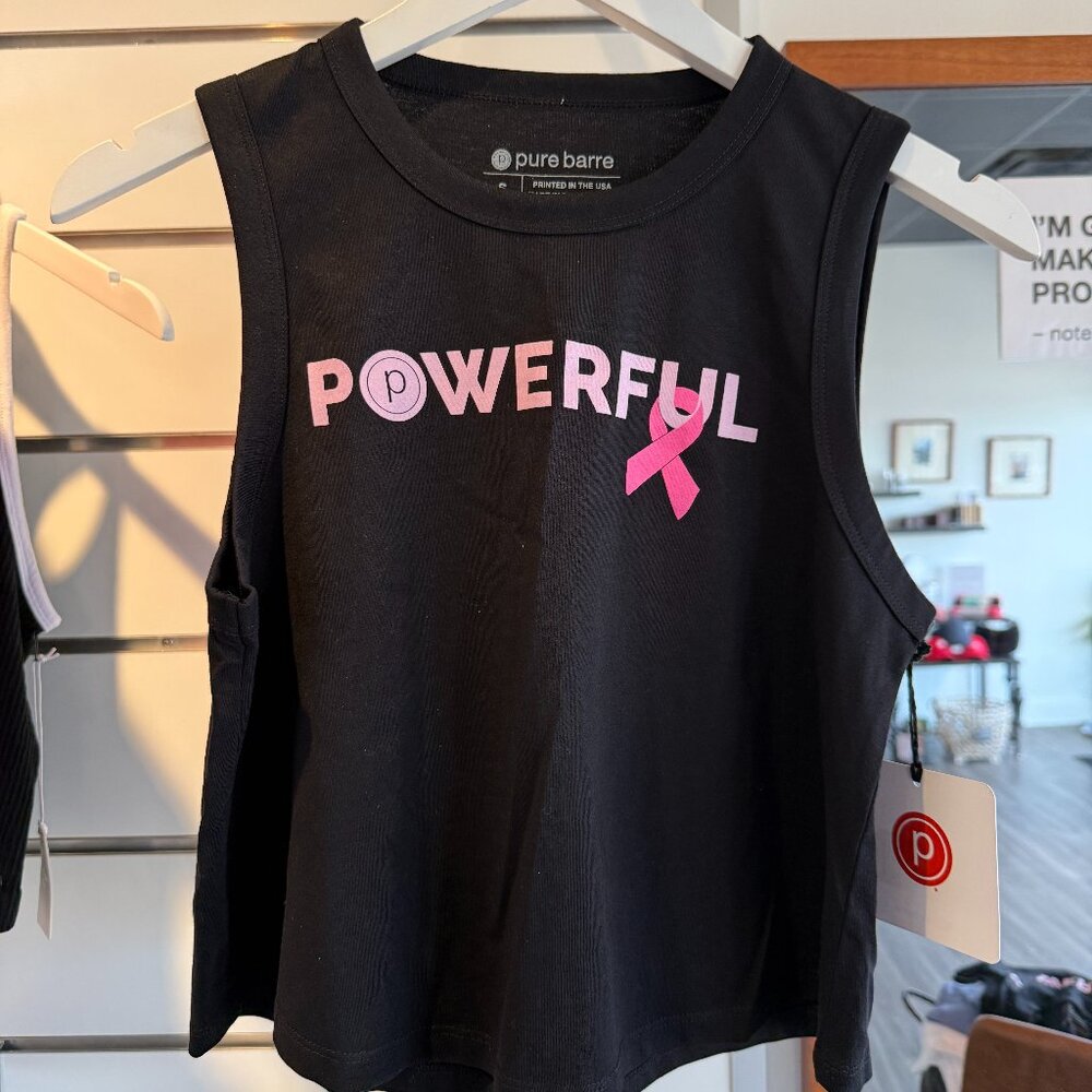 Pure Barre Breast Cancer Awareness "Powerful" Crop Tank